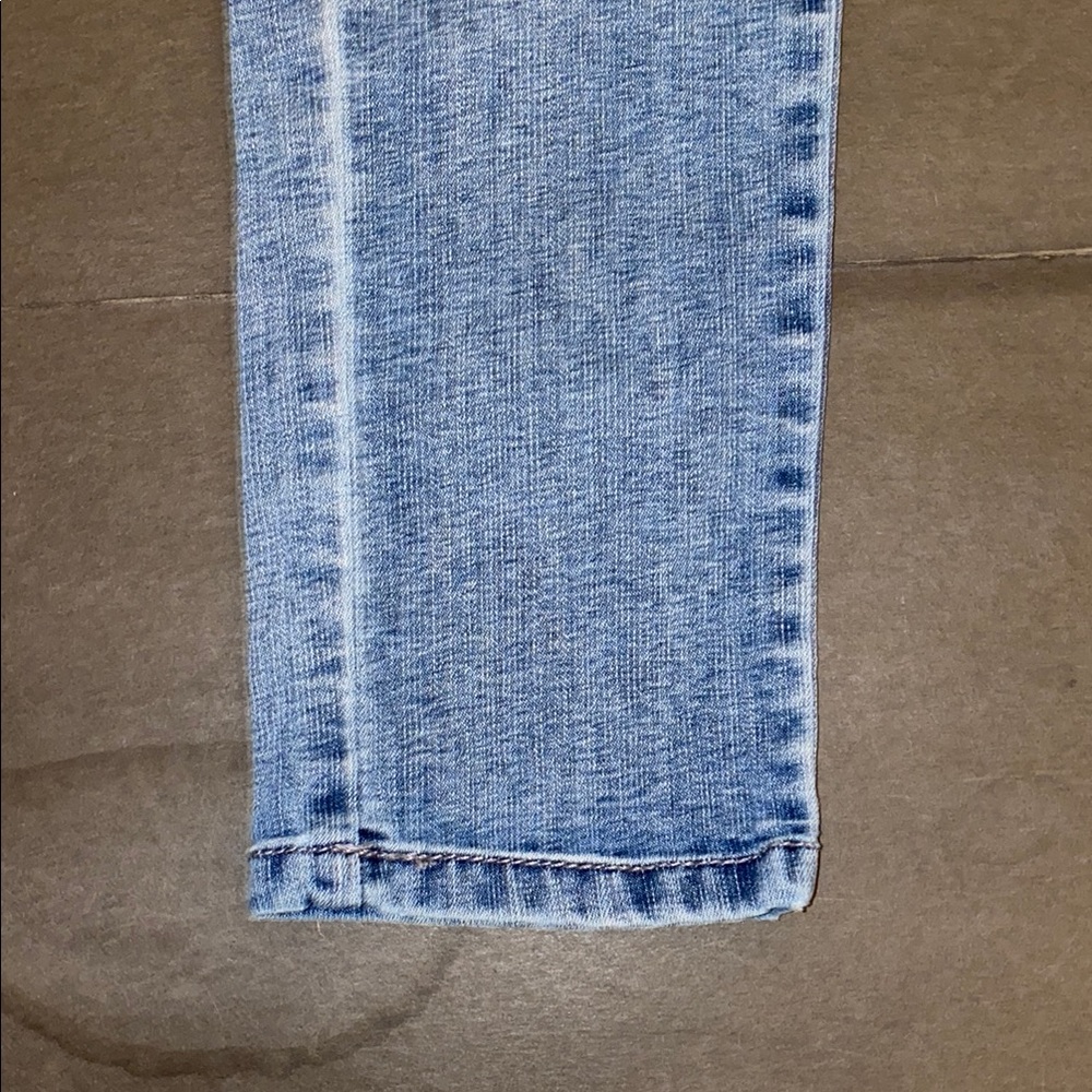 Lucy Blue Small Skinny Jeans with Acid-Wash Finish - Picture 8 of 13